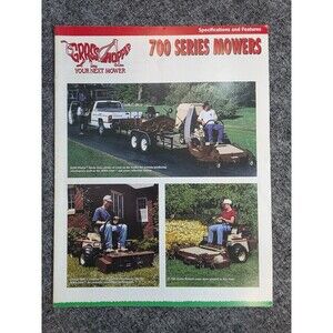 Grasshopper 700 Series Mowers Specifications Features Brochure 1999